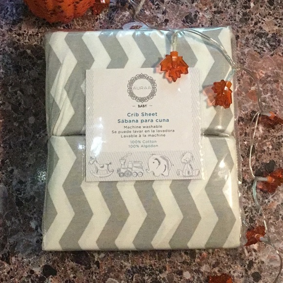 2 Pack Chevron Crib Sheets - Picture 1 of 1